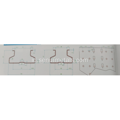 Racking Upright Roll Forming Machine untuk Rak Baja